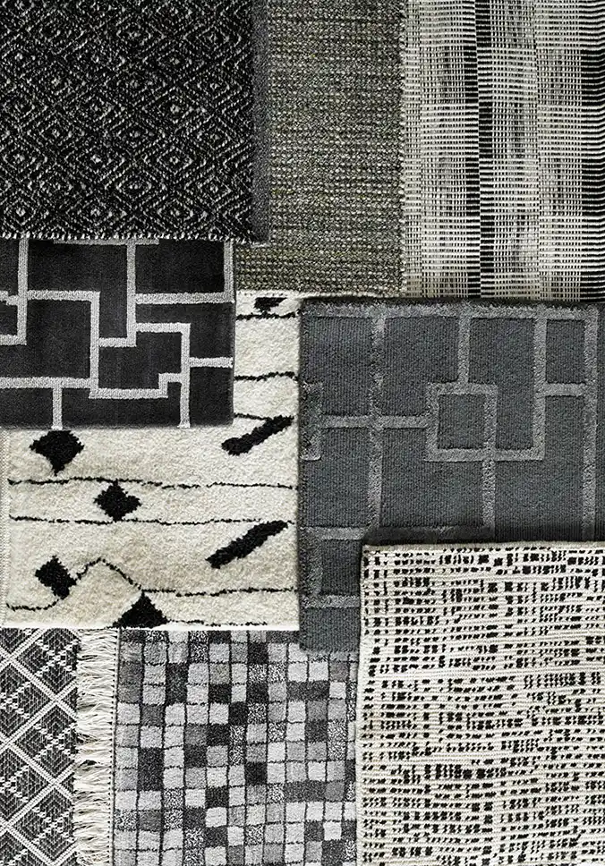 gray carpet samples