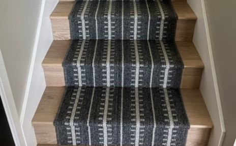 Striped Carpeted Stairs