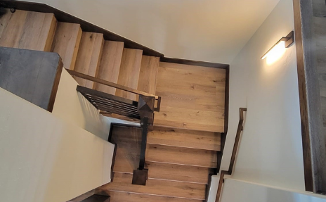 Arial View of Wooden Stairs