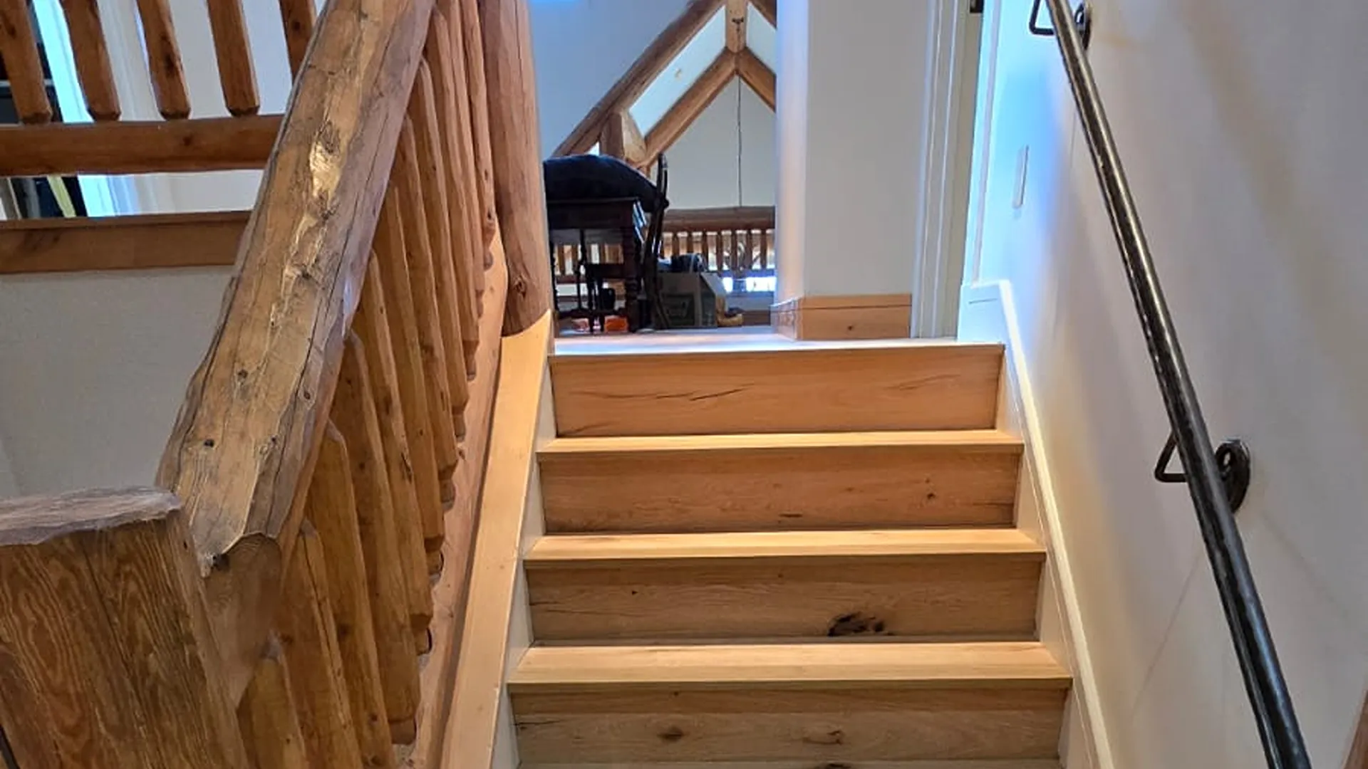 Wood floors on stairway & Foyer, Avon, CO 