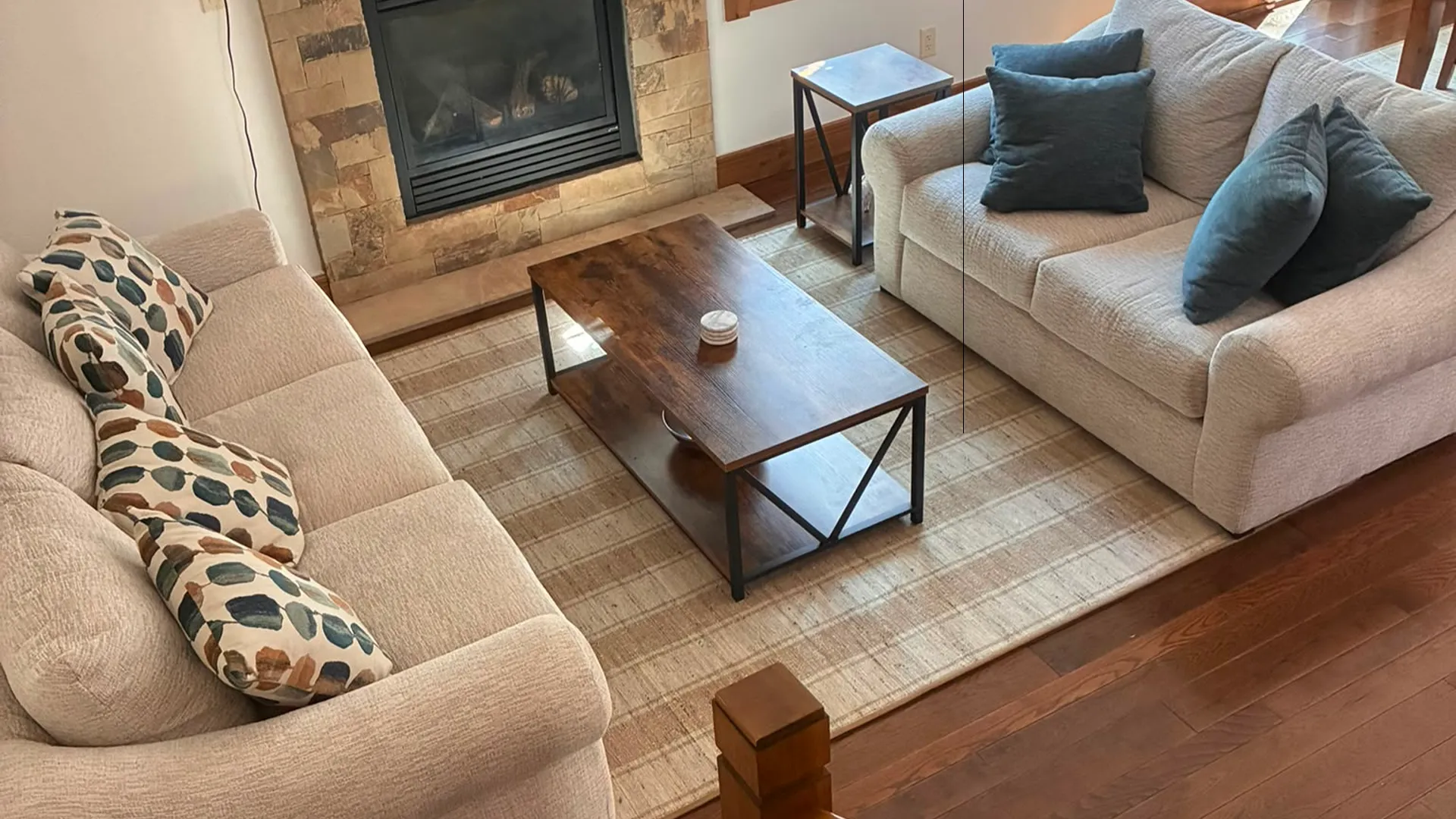 Hardwood installation in Avon condo 
