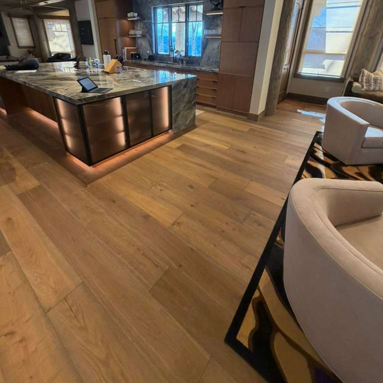 Kitchen and Island for Full-Time Residence