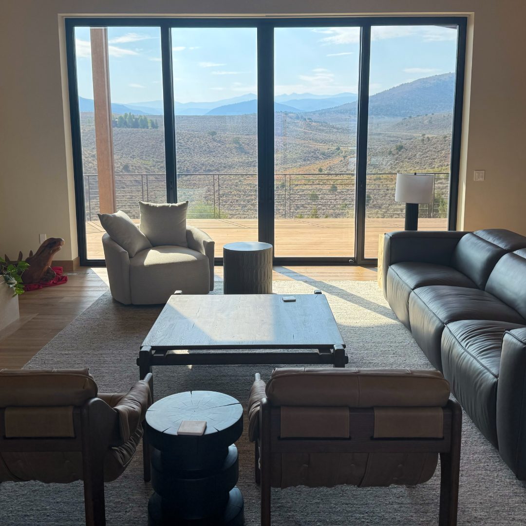 Open view living room in a Colorado residence.