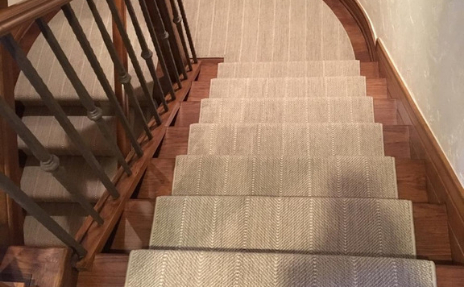 Stair Runner on Hardwood Floor 1